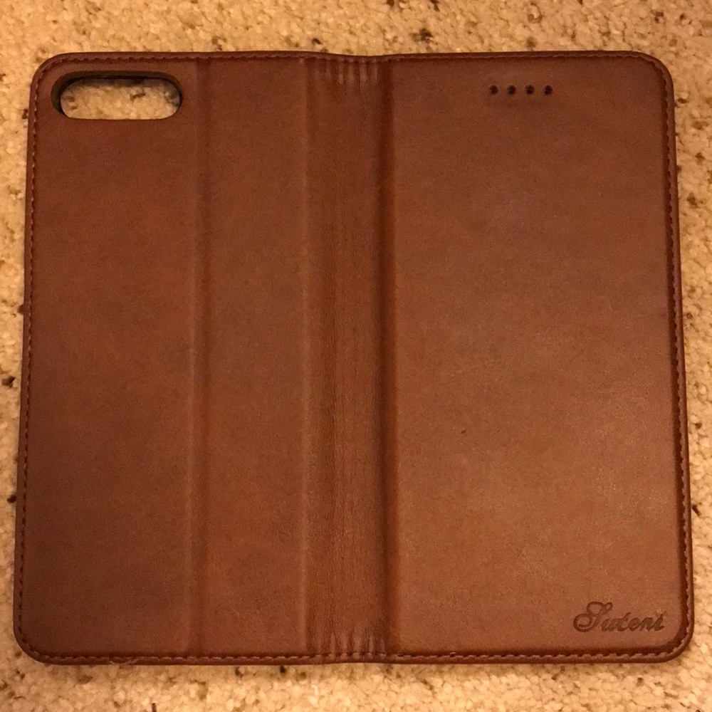iPhone 7 Plus leather wallet card case